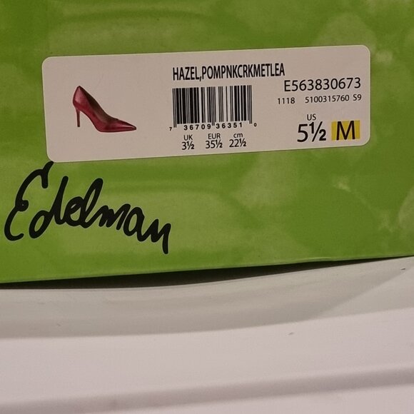 Sam Edelman Hazel Metallic Leather Pumps size 5.5M - Picture 5 of 5